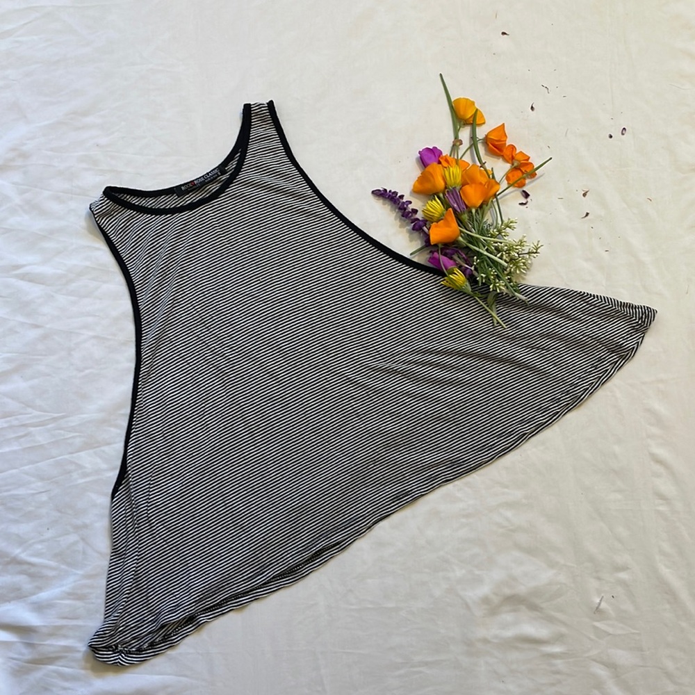 Vintage Rock Rose Classic Striped Swing Tank size S